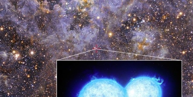 کشف داغ ترین و بزرگ ترین سیستم ستاره دوتایی به نام VFTS 352