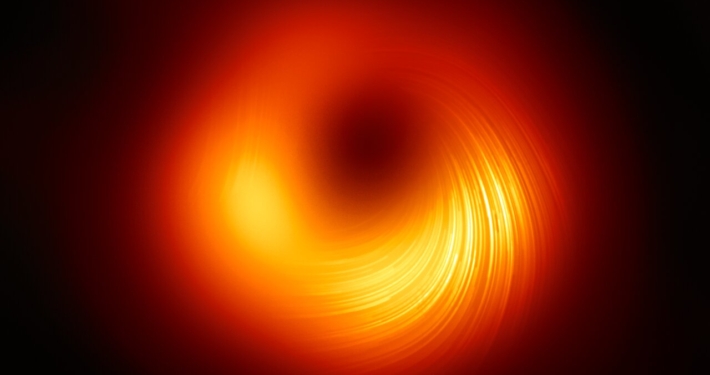 نمایش میدان مغناطیسی سیاهچاله