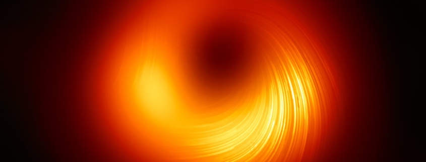 نمایش میدان مغناطیسی سیاهچاله